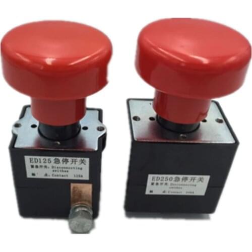 ZJK125 ( ED125 ) ZJK250 ( ED250 ) Emergency disconnecting switch push button switch 125A 250A for car automobile vehicle