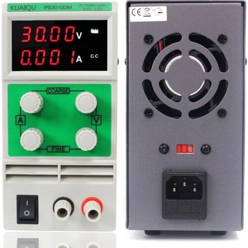 Mini Adjustable DC Power Supply laboratory Power Supply Digital Variable Voltage regulator 30V 10A 4 led display PS3010DM