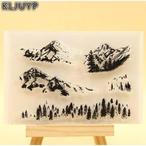 KLJUYP Snow Mountain Clear Stamps Scrapbook Paper Craft Clear stamp scrapbooking KL341