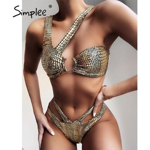 Золотые купальники SIMPLEE China At AliExpress