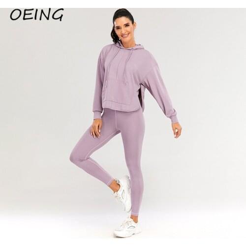 Exercise Women Tracksuit 3 Piece Set Winter Jogging Sets Long Sleeve Sport Hoodies and Bra Seamless Legging Sweat Suits