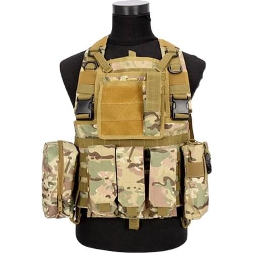 2021 Tactical Mens Vest Molle Military Hunting Gear Quick Release Training Equipment Airsoft M4 Magazine Pouch Protectio Gear