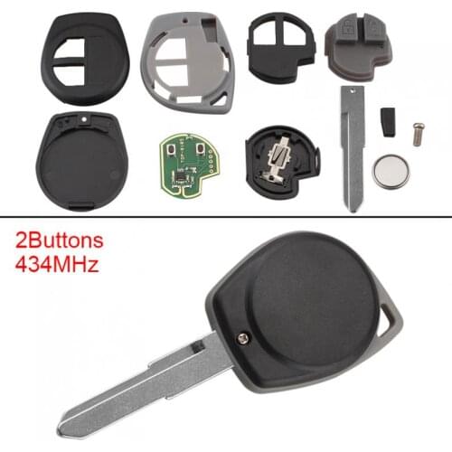 1Piece 433MHz 2 Buttons Keyless Uncut Flip Car Remote Key Fob with ID46 Chip for SUZUKI SWIFT SX4 alto JIMNY VITARA IGNIS Splash