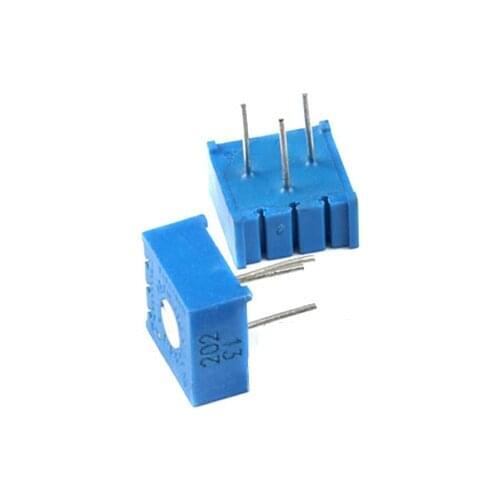 10pcs/lot 3386P single-turn precision adjustable resistance potentiometer 1K 2K 5K 10K 20K 50K 100K