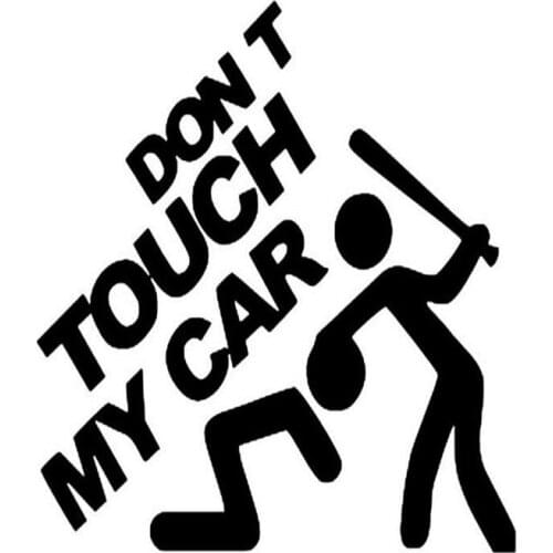 10pcs/lot New Car Styling Warning Decals Vinyl Sticker DONT TOUCH MY CAR Funny Stickers Decals