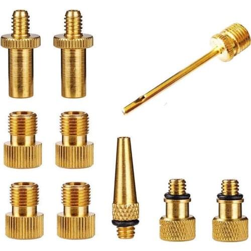 10 Pcs Bicycle Valve SV AV DV Adapter Bicycle to Car Valve Adapter Sealing Ring Bike Pump Adapter Bicycle Tire Pump Adapter