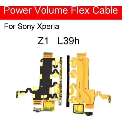100% Geniune Mainboard & power & Volume & Microphone Flex cable for Sony Xperia Z1 L39h C6902 C6943 C6903 C6906 cell phone parts