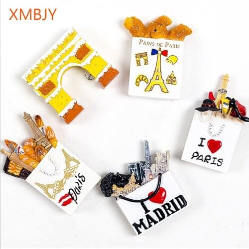 3D Refrigerator Magnet French Tower Louvre Orleans France Fridge Magnet Home Decor Resin Refrigerator Magnetic