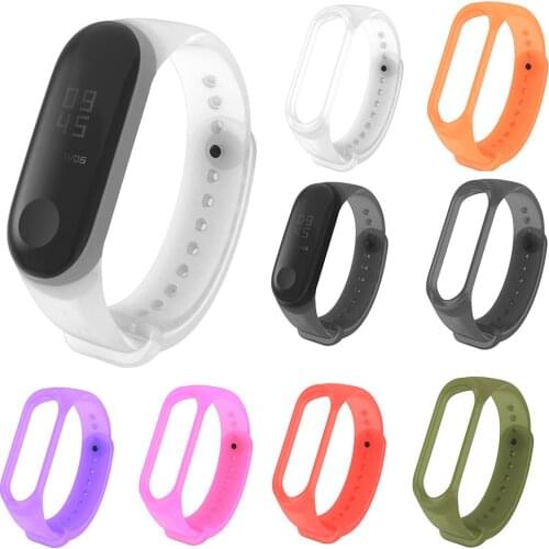 Bracelet Accessories for MI Band 4 for Xiao mi MI Band 3 TPU Wristbands Replacement Strap for Mille t Bracelet 3/4 Twill Two-col