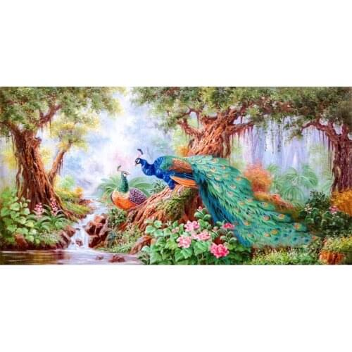 5D Diy Peacock Diamond Painting Cross Stitch Diamond Embroidery Mosaic Full Square /Round Animals Paintings Hobbies Crafts RS204