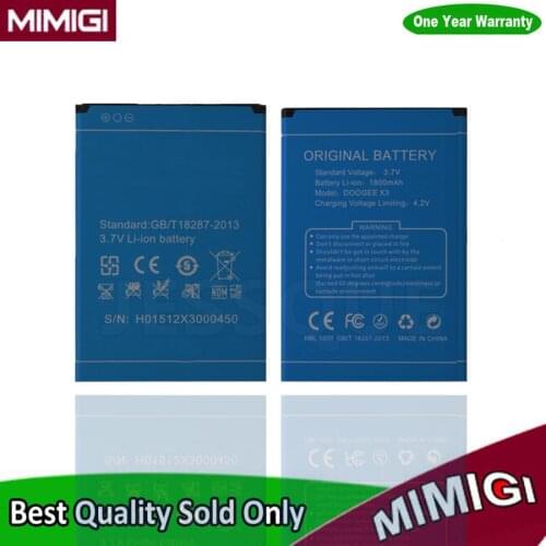 1800mAh DOOGEE X3 Cell Phone Battery ( Wholesale All kinds of Mobile Phone Battery )