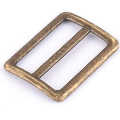 Bronze Adjuster buckle Center Bar Buckle 4pcs 25mm Slide Buckle suspender adjustable slide buckle slide adjusters Movable Center