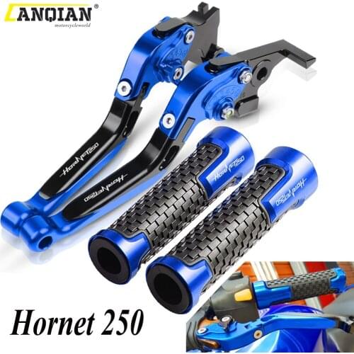 For HONDA Hornet 250 2001 Motorcycle Accessories CNC Adjustable Folding Extendable Brake Clutch Levers Handle Bar Grip Hornet250