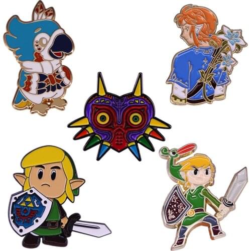 DZ2430 Game Collection Cute Enamel Lapel Pin Badge Pins for Clothes backpacks Decoration Gifts for Friends Jewelry Accessories
