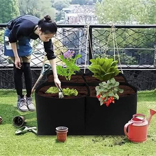 10-100 Gallons fabric grow bags felt vegetable growing bags fabric planter bag Garden bags Grow Pot garden pots garden supplies
