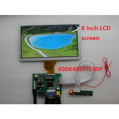 8-inch LCD display module 800X480 LCD display VGA HDMI AV control driver board LCD driver board