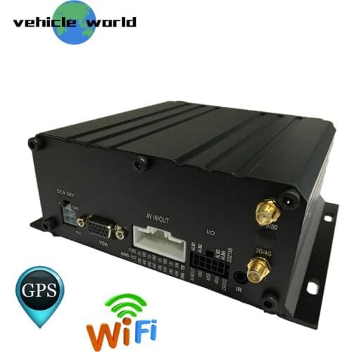 GPS WIFI AHD 1080P SD Card HDD Vehicle Car Taxi Trailer Truck School Bus 4Ch Mobile DVR