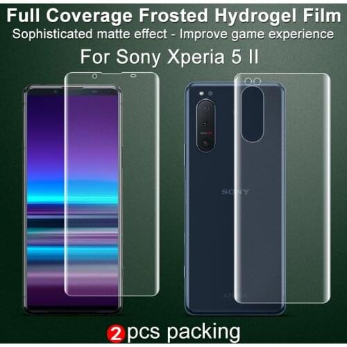 IMAK Hydrogel III 3 For Sony Xperia 5 II Screen Protector Full Coverage Front Back Matte Protective Film