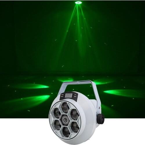 Beautiful Led Flower Laser Star Unlimited Rotate Disco Like Bee Eye Moving Head Light For Home Entertainment Disco Party Holiday