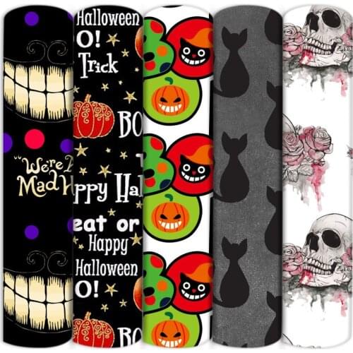 Bat Skeleton Blood Boo Polyester Cotton Fabric Tissues For DIY Patchwork Cloth Material Sewing Handbag Dolls Clothing,1Yc17524