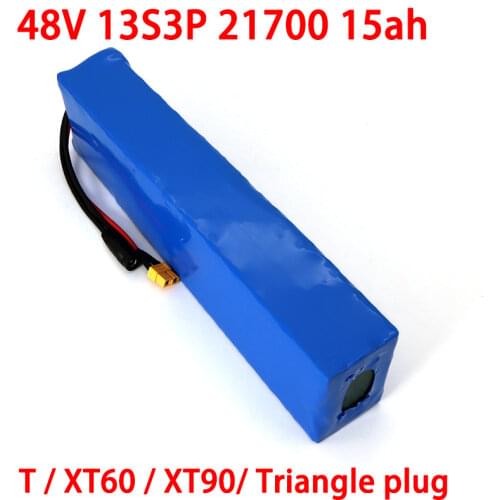 48V 15AH 21700 13S3P High power 500W Electric Bike Battery E-bike Battery 54.2V 15000mAh Lithium Battery with 50A BMS