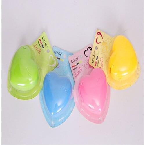 Cute Mini Heart Tape Cutter Machine Office School Stationery Portable Tape Seat Pocket Metal Love Tape Cutter with Tape Kid Gift