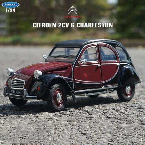 Welly 1:24 Citroen 2CV 6 Charleston Alloy Car Model Car Simulation Decoration Car Collection Gift Toy Die Casting Model Boy Toy