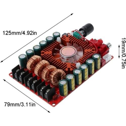 2021 New TDA7498E 2x160W Dual Channel Amplifier Board 24V Stereo Power Amp Module Support Single Channel for Car Vehicle