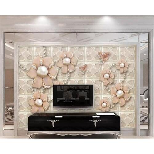 Beibehang behang Painting wallpaper living room background photo HD floral relief 3D visual effect hotel badroom wallpaper mural