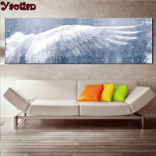 Full Square/Round Diamond Painting Angel Wings 5D Diy Diamond Embroidery Mosaic Christmas Decorations For Home NEW 2021