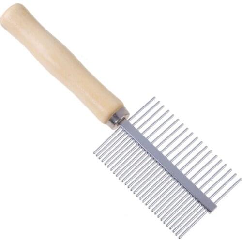 1pcs Dog Comb Multi-usage Stainless Steel Pet Dog Cat Combs Dog Cat Steel Pins Cleaning Brush Comb Pet Grooming Brush