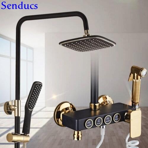 Senducs Black Shower Systems China