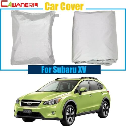 Cawanerl Gray Car Anti UV Rain Snow Resistant Car Cover Sun Shade Dustproof For Subaru XV Free Shipping