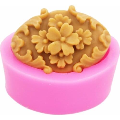 Chinese Style Flower Craft Art Silicone 3D Soap Mold Craft Molds DIY Handmade Candle Molds