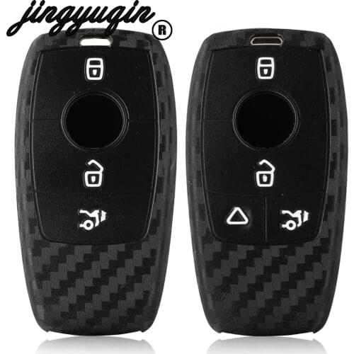 Silicone 3/4 Buttons Silicone Smart Remote Car Key Case Cover For Mercedes Benz A-class E200 E300 E350 E450 Holder Protector