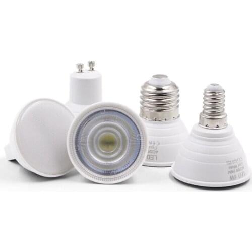 10pcs E27 E14 MR16 220V GU10 LED spotlight 24 degrees 40 degrees 120 degrees 6w E27 220V Spotlight E14 220V MR16 LED