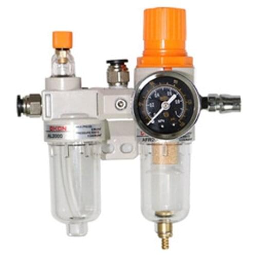 Air Compressor Air Filter Regulator Oil Water Separator Trap Filter Regulator Valve Automatic Drain Lubricator Pressure Gauge