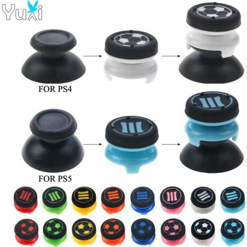 YuXi 2pcs For PlayStation 5/4/3 PS5 PS4 PS3 Controller Thumb Stick Cover Grips Extender Joystick Caps For Xbox 360