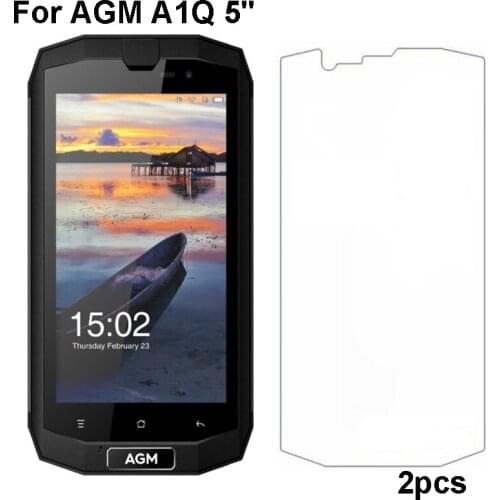 2PCS AGM A1Q Tempered Glass 9H High Quality Protective Film Explosion-proof Screen Protector For AGM A1Q