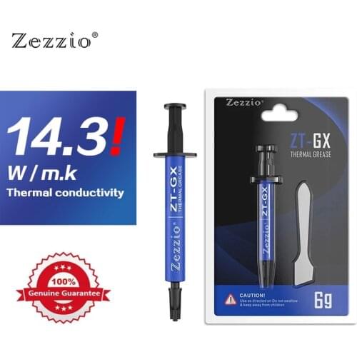 Zezzio ZT-GX 2g/6g thermal grease desktop computer notebook thermal grease 14.3 thermal conductivity silicone grease