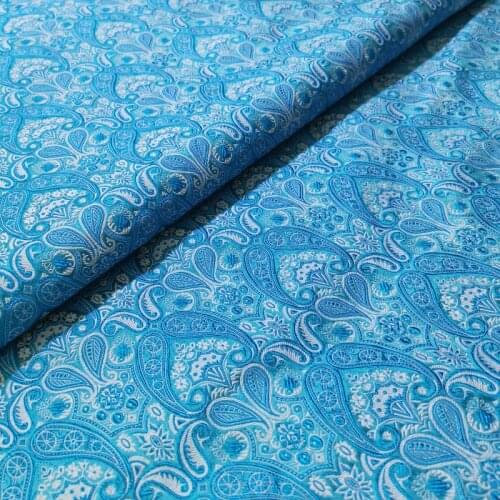 75x50cm Damask Jacquard Satin Fabric DIY Apparel Costume Upholstery Furnishing Curtain Clothing Material Patchwork