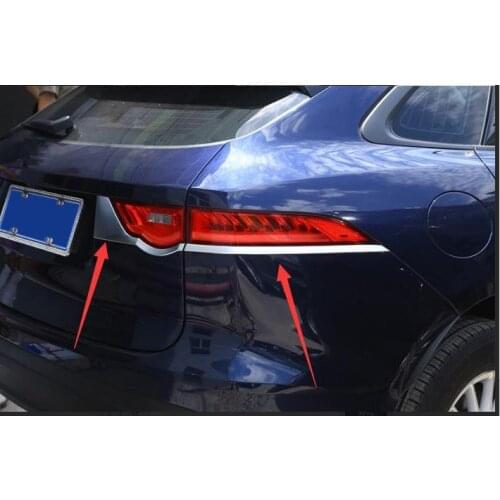 2016 2017 For Jaguar F-Pace F pace X761 Car-styling ABS Matte Rear Lamp Light Strips Trim 4pcs Car Accessories