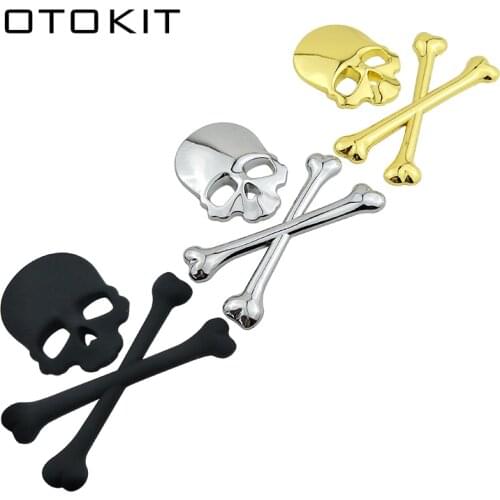 3D Auto Car Truck Body Badge Skull Sticker Metal Decal Emblem for Infiniti QX80 FX35 G25 Q70 Qx60 Chrysler Jeep Car Styling