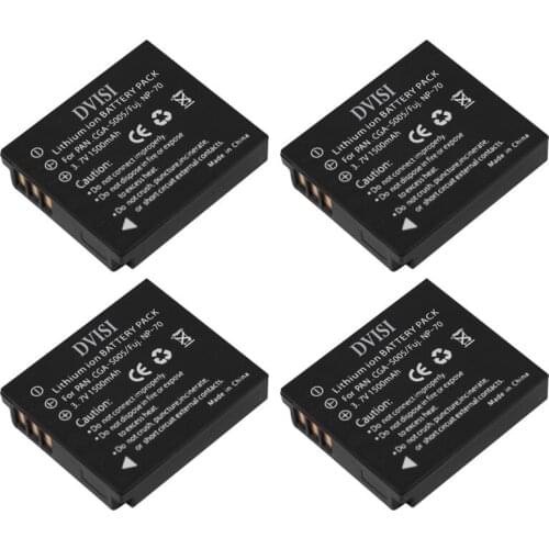4Pcs CGA-S005 S005 BCC12 CGA-S005E DMW-BCC12 Rechargeable Battery for Panasonic Lumix DMC-FX180 DMC-LX1 DMC-LX2 LX3 FS1 FS2 FX01