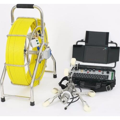 60meter Underwater video camera sewer inspection rotation cctv camera with 512hz sonde V8-3388PT