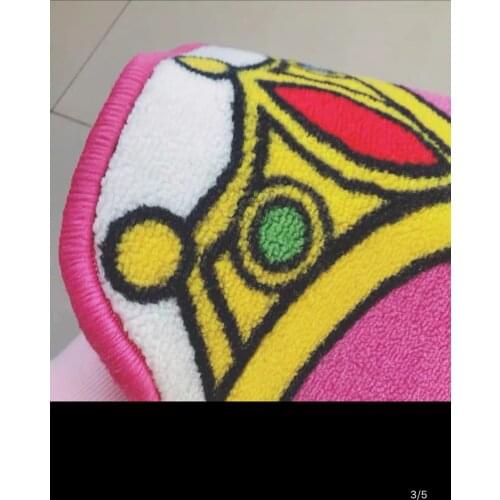 Anime Sailor Moon Mats 80x85cm Cartoon Rug Fashion Non-slip Carpets Children Girls Creative Bedroom Magic Wand Carpet Home Decor