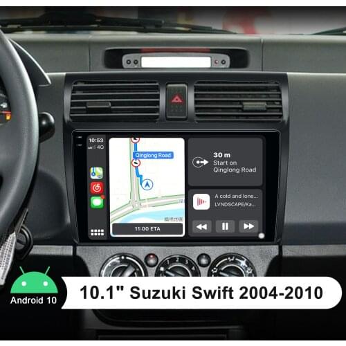 10.1” Android 10 Auto Radio Head Unit Car Multimedia Video Player 1din For Suzuki Swift 2004-2010 Support Steering Wheel Control