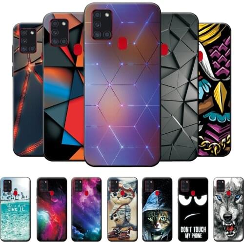 For Samsung Galaxy A21s Case A 21s Cute Flower Bumper Silicone TPU Soft Phone Cover For Samsung A21s A217F A21 A 21 S 6.5" Cases