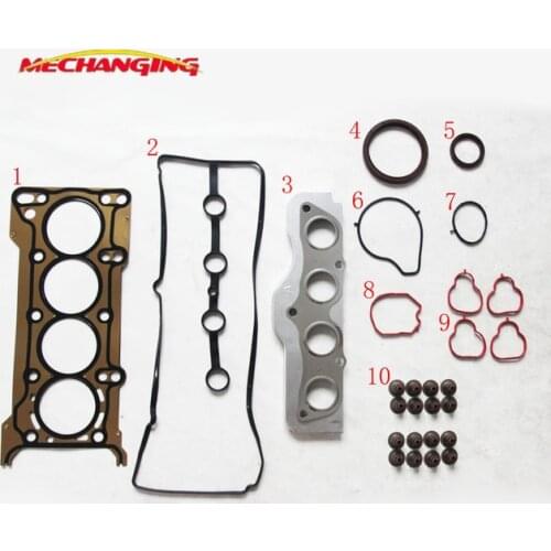 Z6 Z6V For MAZDA 3 Saloon (BK)(BL) 1.6 Metal Engine Rebuilding Kits Overhaul Package Full Set Engine Gasket 8LBT-10-271 50286300