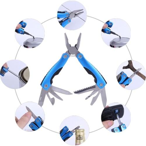 Multitool Pliers Screwdriver Saw Wire Stripper Crimping Tools Knife Cable Cutter Outdoor Portable Multipurpose Mini Hand Tools